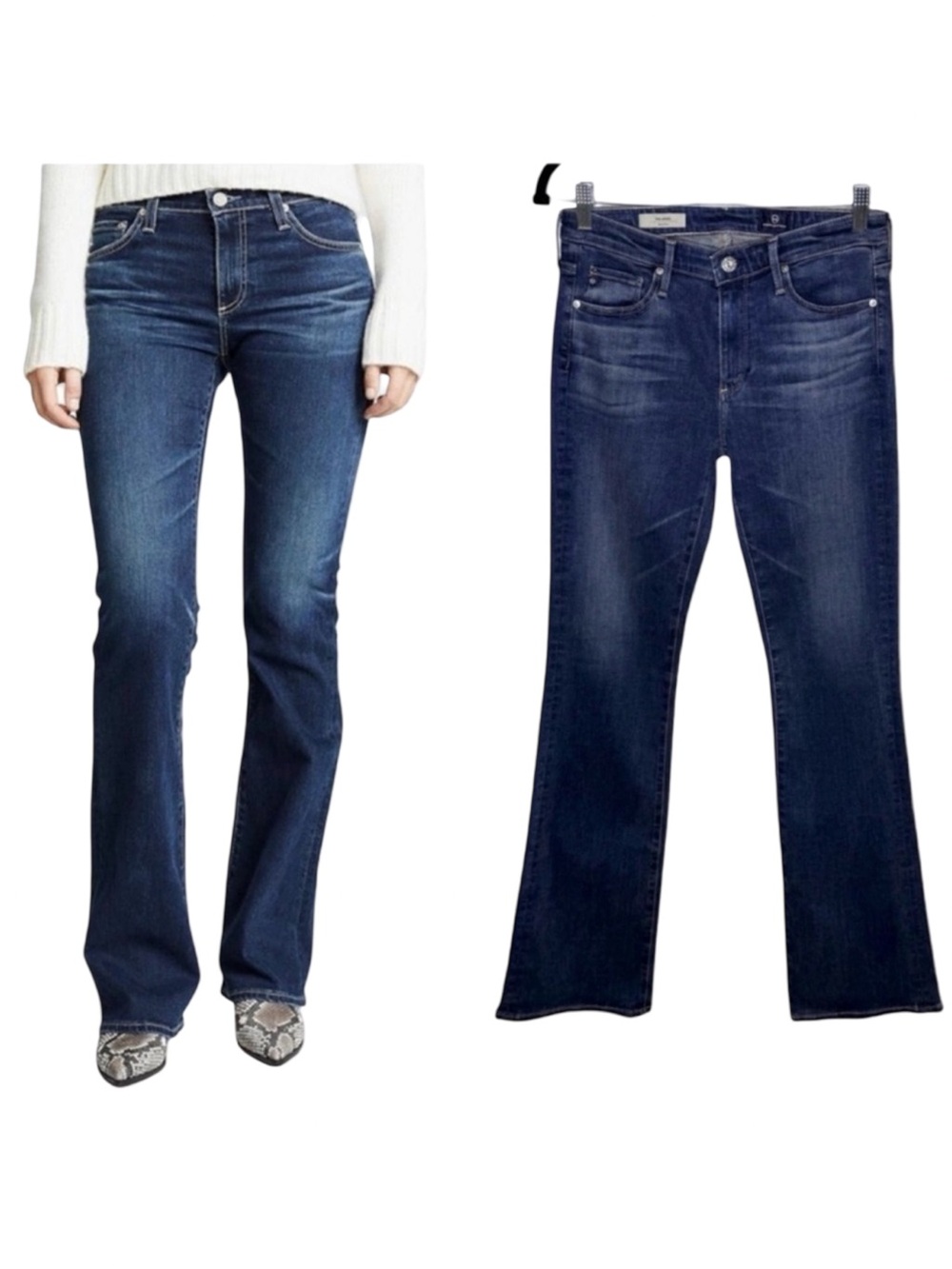 AG Adriano Goldschmied The Angel Boot Cut Jeans Size 26 NWT Tall Inseam Cowgirl